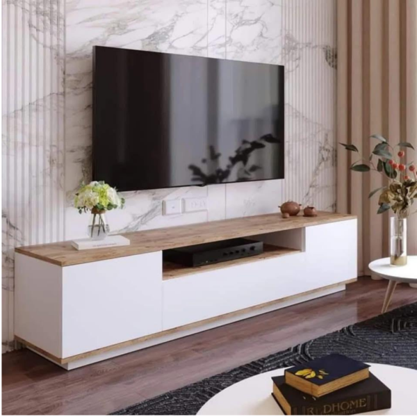 tv unit with open box