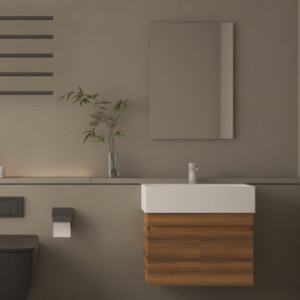 Unit 60 cm + sink + Mirror